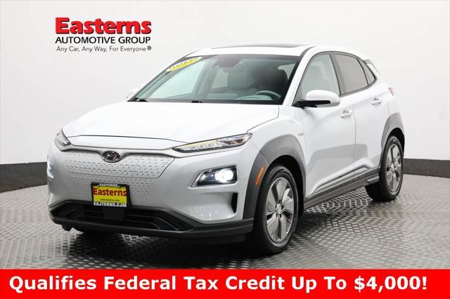 used 2020 Hyundai Kona EV car, priced at $21,490