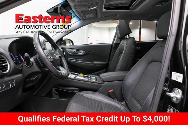 used 2021 Hyundai Kona EV car, priced at $21,650