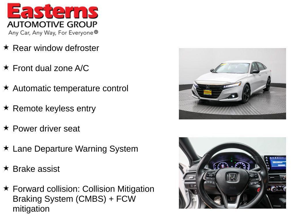 used 2022 Honda Accord car, priced at $23,750