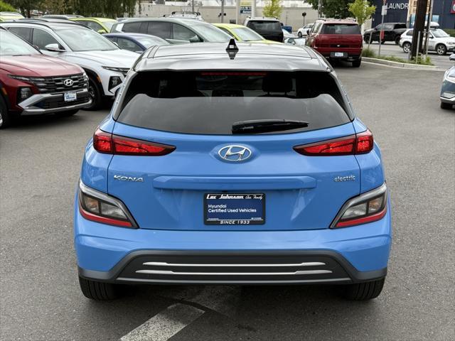 used 2022 Hyundai Kona EV car, priced at $19,999
