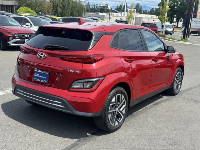 used 2022 Hyundai Kona EV car, priced at $19,999