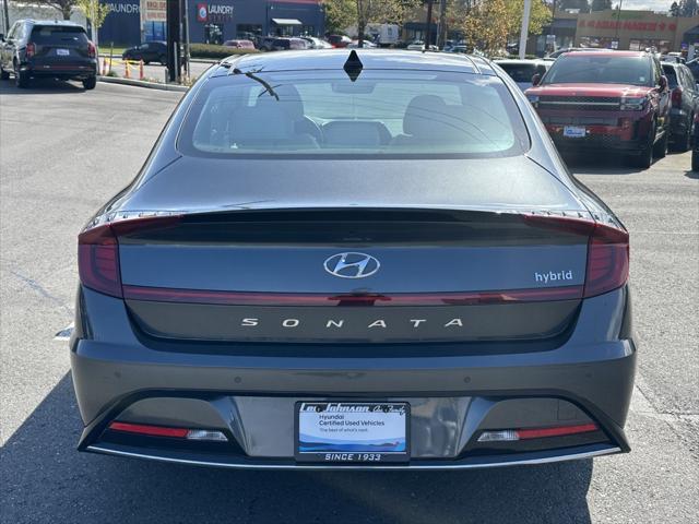used 2023 Hyundai Sonata Hybrid car, priced at $27,829