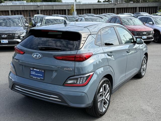 used 2022 Hyundai Kona EV car, priced at $20,999