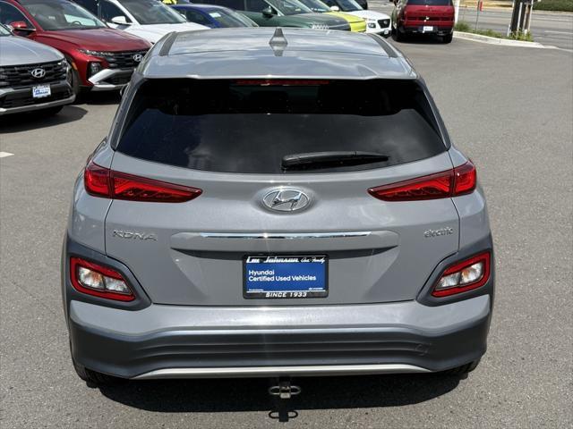 used 2021 Hyundai Kona EV car, priced at $17,999