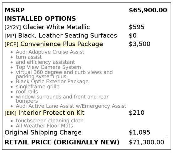 used 2021 Audi e-tron car, priced at $21,249