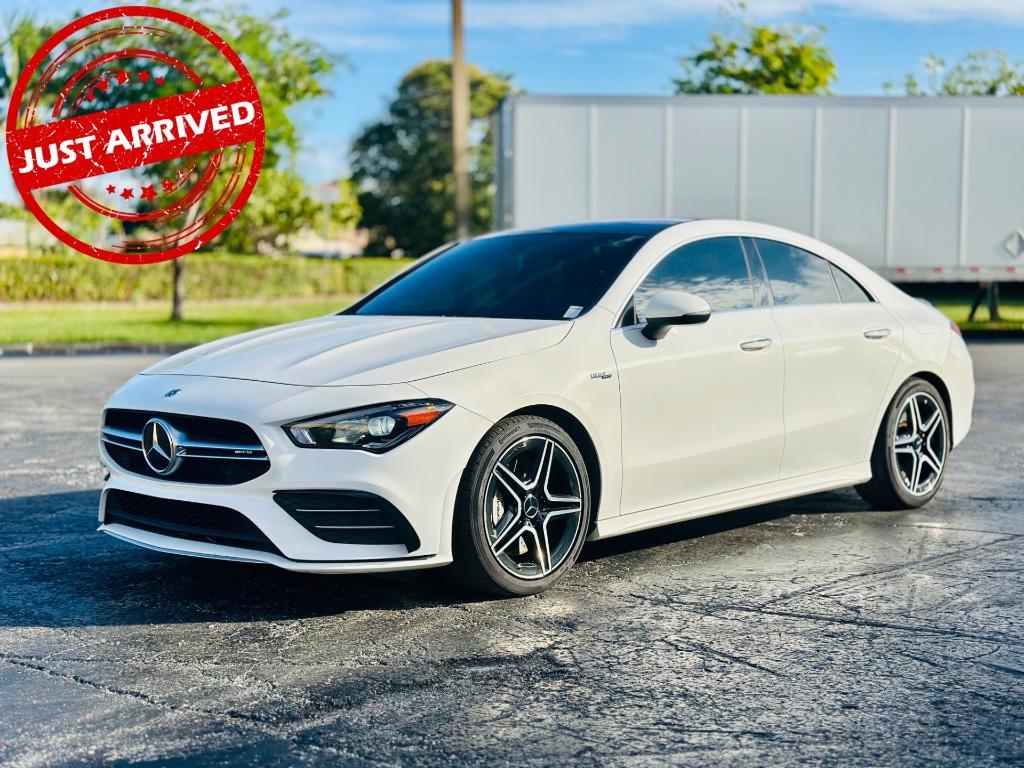 used 2021 Mercedes-Benz AMG CLA 35 car, priced at $30,999