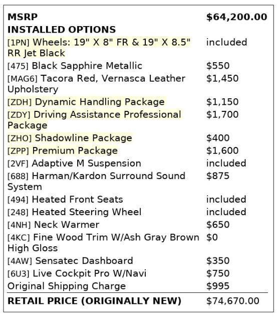 used 2022 BMW M440 car, priced at $43,399