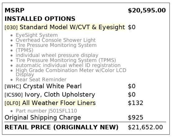 used 2021 Subaru Impreza car, priced at $11,998