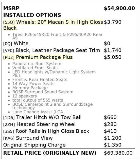 used 2022 Porsche Macan car, priced at $31,999