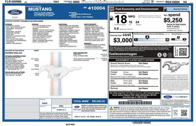 used 2024 Ford Mustang car, priced at $43,999