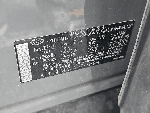 used 2023 Hyundai Santa Fe car, priced at $17,999