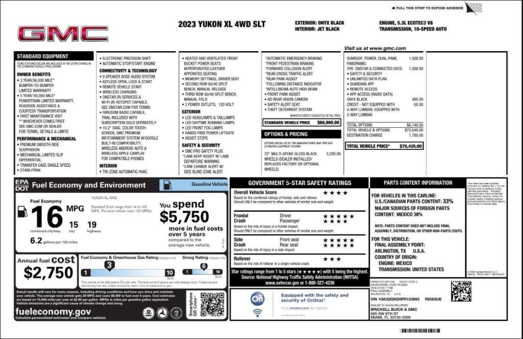 used 2023 GMC Yukon XL car, priced at $50,499