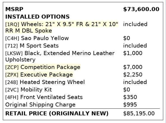 used 2022 BMW X4 M car, priced at $54,999