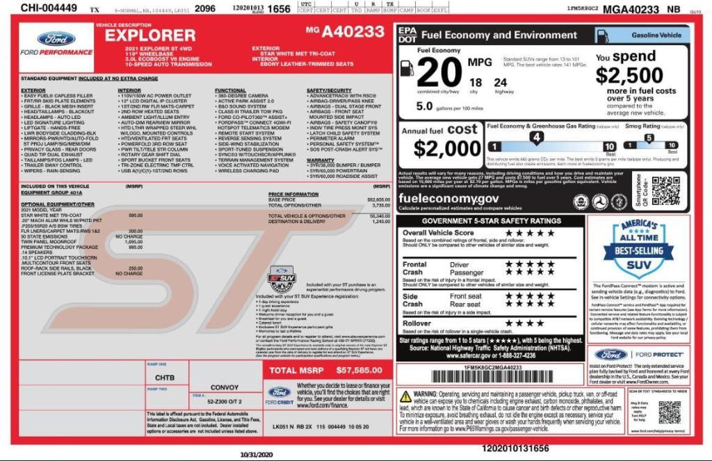 used 2021 Ford Explorer car, priced at $17,699