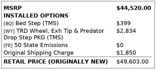 used 2023 Toyota Tundra car, priced at $34,499