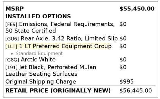 used 2017 Chevrolet Corvette car, priced at $46,499