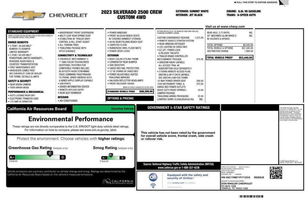 used 2023 Chevrolet Silverado 2500 car, priced at $36,995