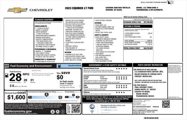 used 2023 Chevrolet Equinox car, priced at $17,499