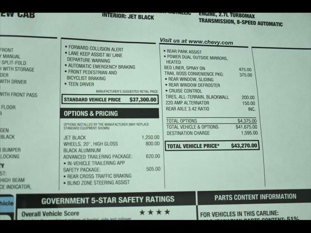 new 2024 Chevrolet Colorado car, priced at $42,835