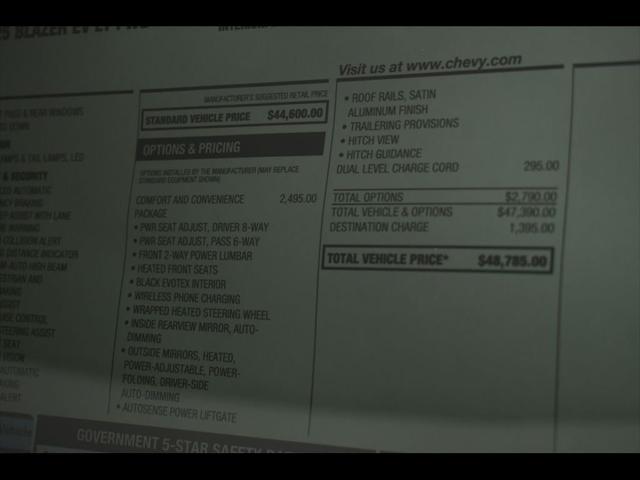 new 2025 Chevrolet Blazer EV car, priced at $48,785
