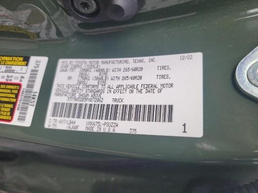 used 2023 Toyota Tundra car, priced at $54,500
