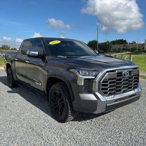 used 2023 Toyota Tundra Hybrid car, priced at $54,500