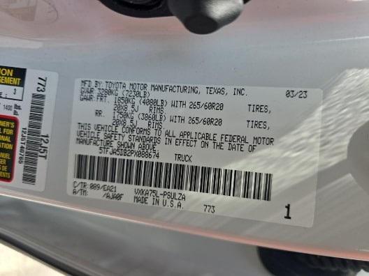 used 2023 Toyota Tundra car, priced at $49,500