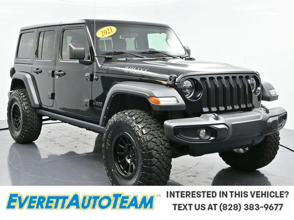 used 2021 Jeep Wrangler car, priced at $33,000