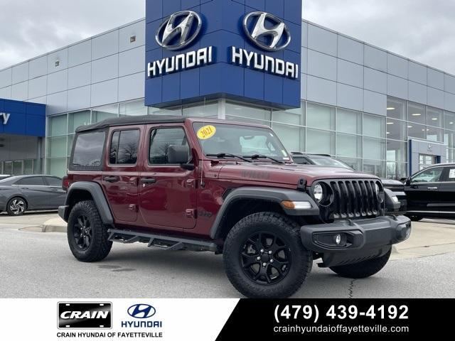 used 2021 Jeep Wrangler Unlimited car, priced at $30,750