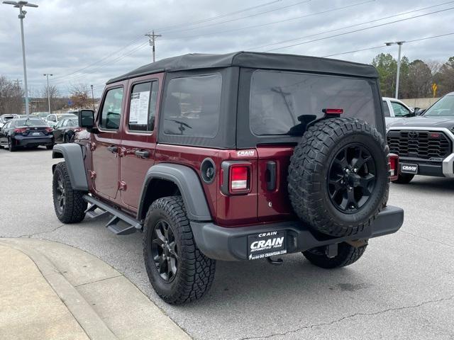 used 2021 Jeep Wrangler Unlimited car, priced at $29,882