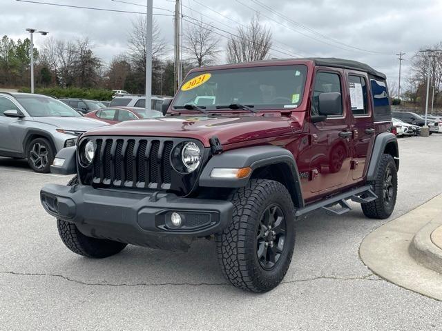 used 2021 Jeep Wrangler Unlimited car, priced at $29,882