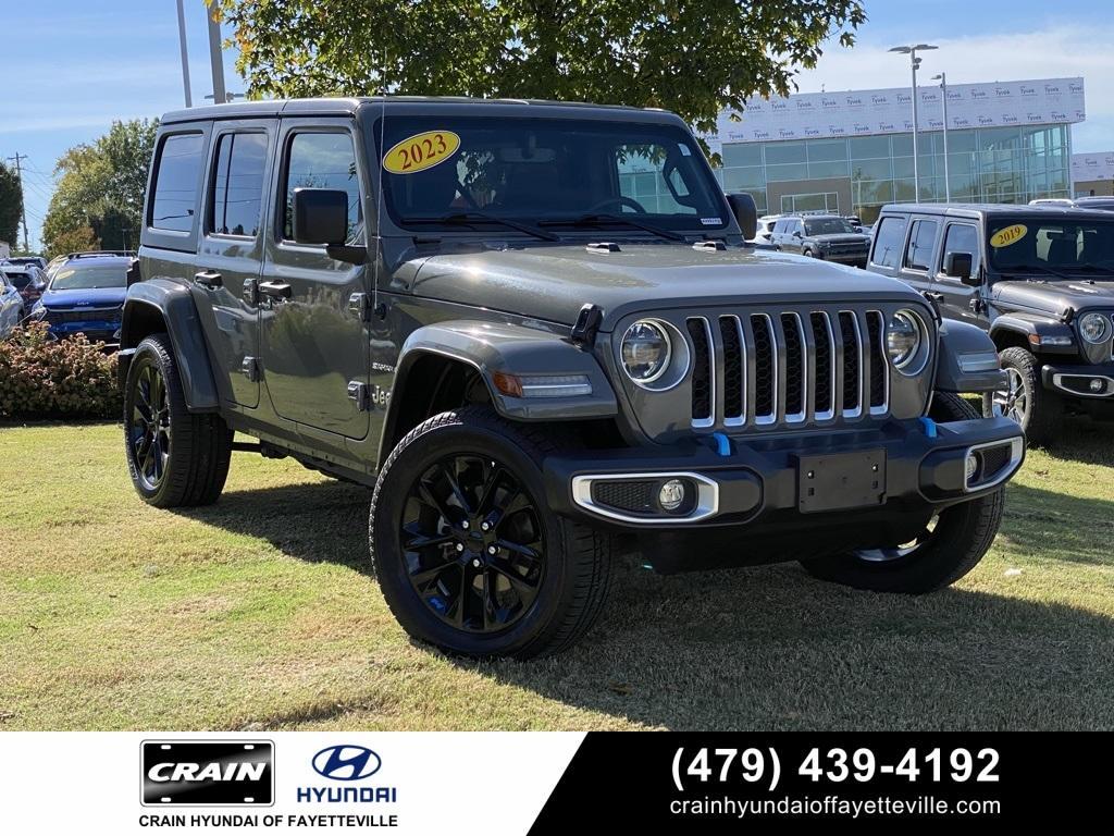 used 2023 Jeep Wrangler 4xe car, priced at $28,359