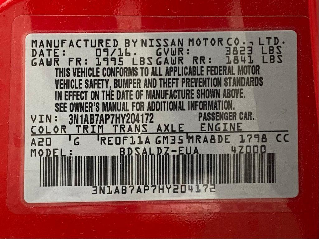 used 2017 Nissan Sentra car, priced at $11,495