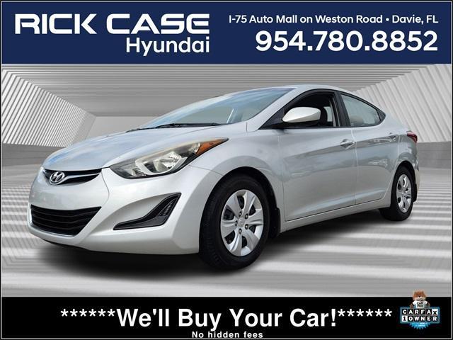 used 2016 Hyundai Elantra car, priced at $10,475