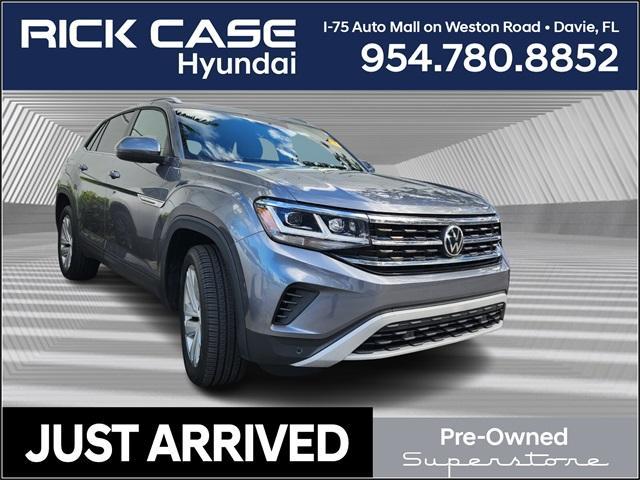 used 2021 Volkswagen Atlas Cross Sport car, priced at $25,865