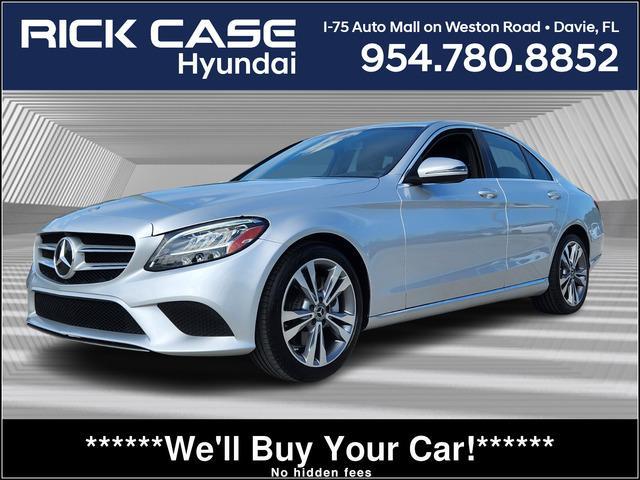 used 2021 Mercedes-Benz C-Class car, priced at $27,995