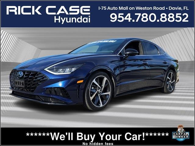 used 2021 Hyundai Sonata car, priced at $20,733