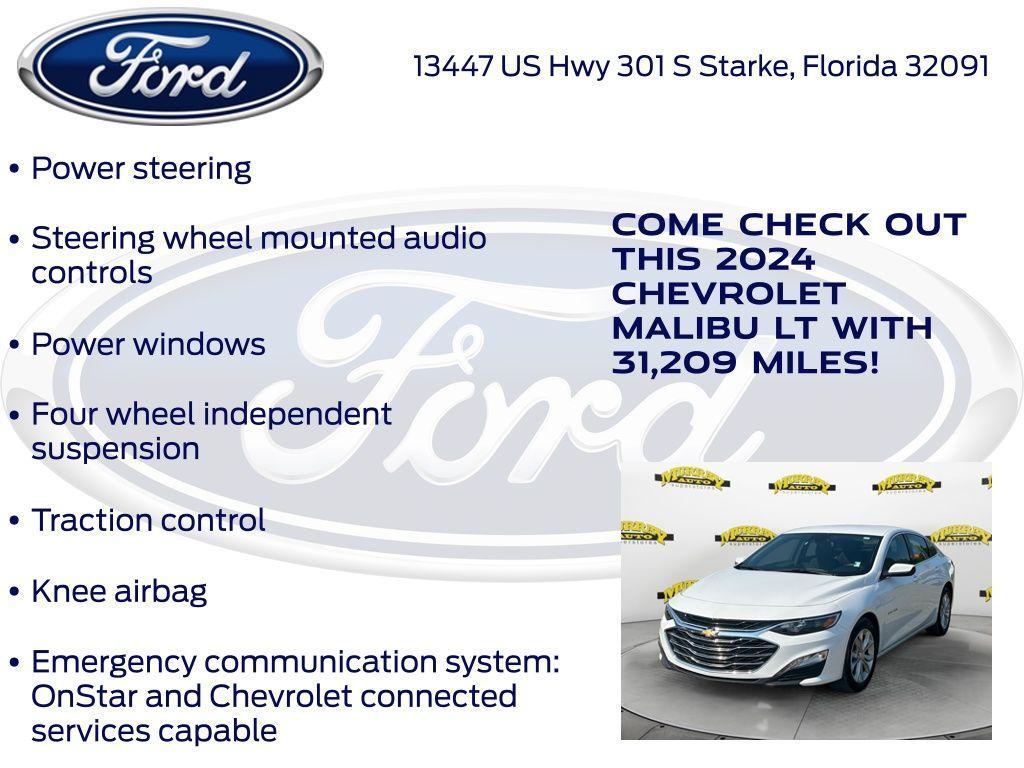 used 2024 Chevrolet Malibu car, priced at $19,916