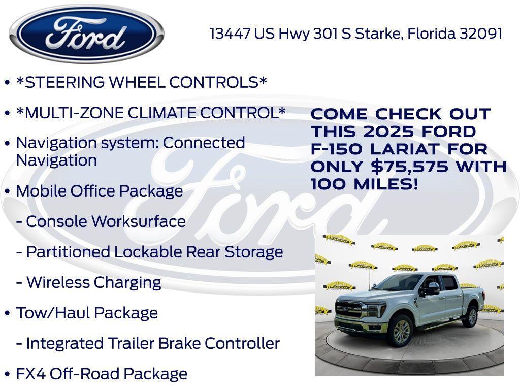 new 2025 Ford F-150 car, priced at $75,575