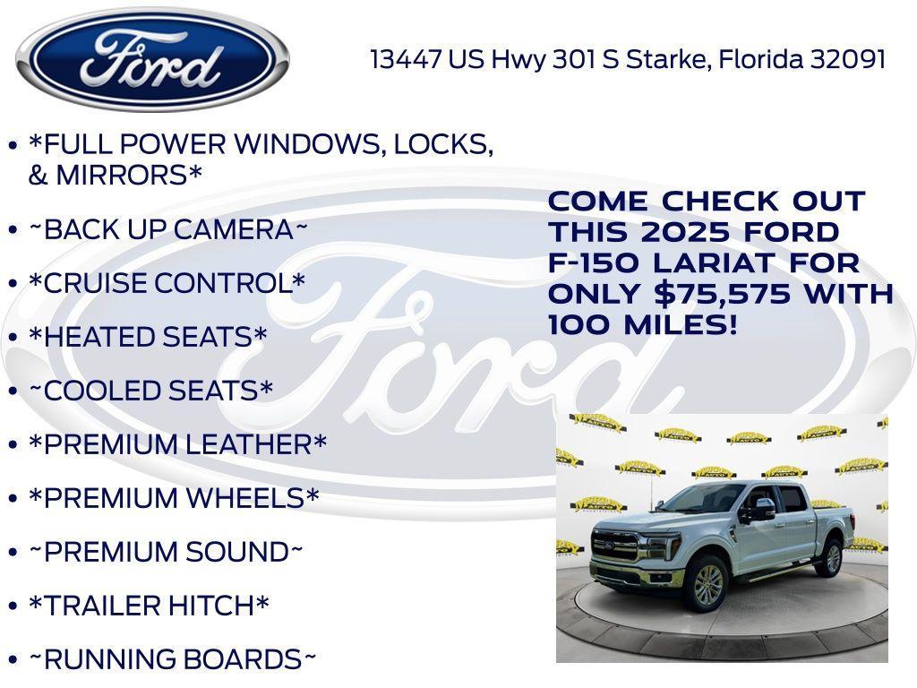 new 2025 Ford F-150 car, priced at $75,575