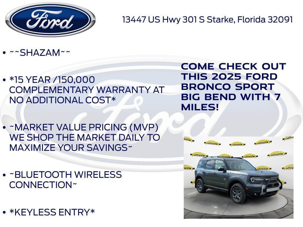 new 2025 Ford Bronco Sport car, priced at $34,901