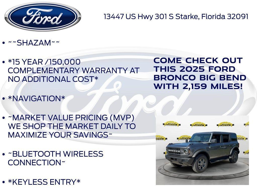 new 2025 Ford Bronco car, priced at $47,274