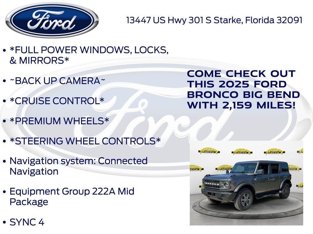 new 2025 Ford Bronco car, priced at $47,274