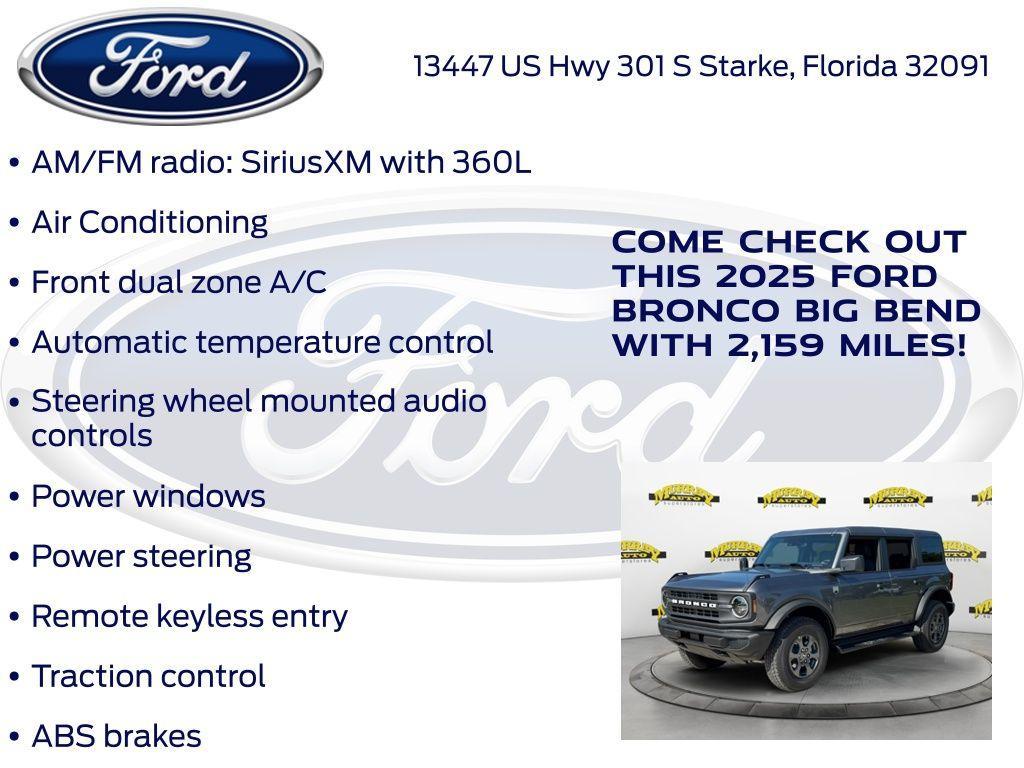 new 2025 Ford Bronco car, priced at $47,274