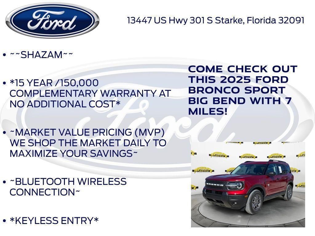 new 2025 Ford Bronco Sport car, priced at $35,012