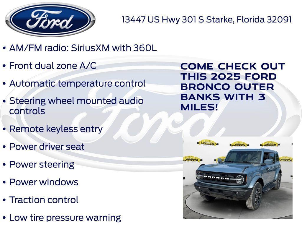 new 2025 Ford Bronco car, priced at $52,183