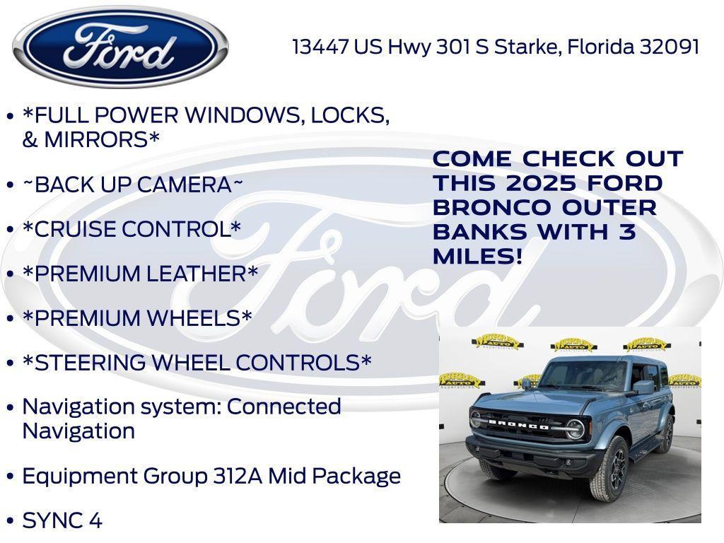 new 2025 Ford Bronco car, priced at $52,183