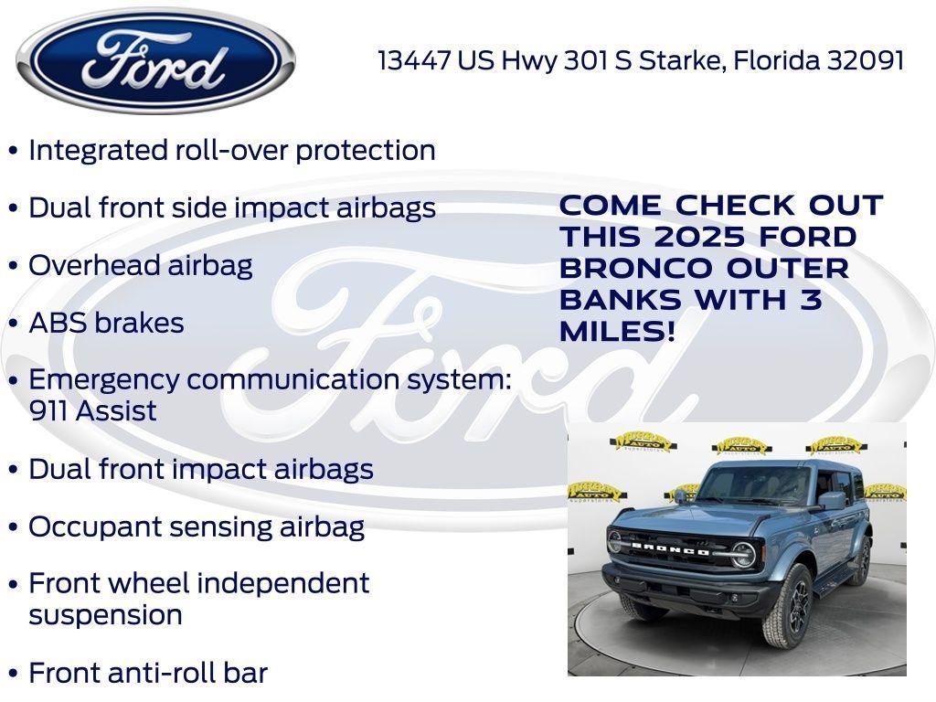 new 2025 Ford Bronco car, priced at $52,183