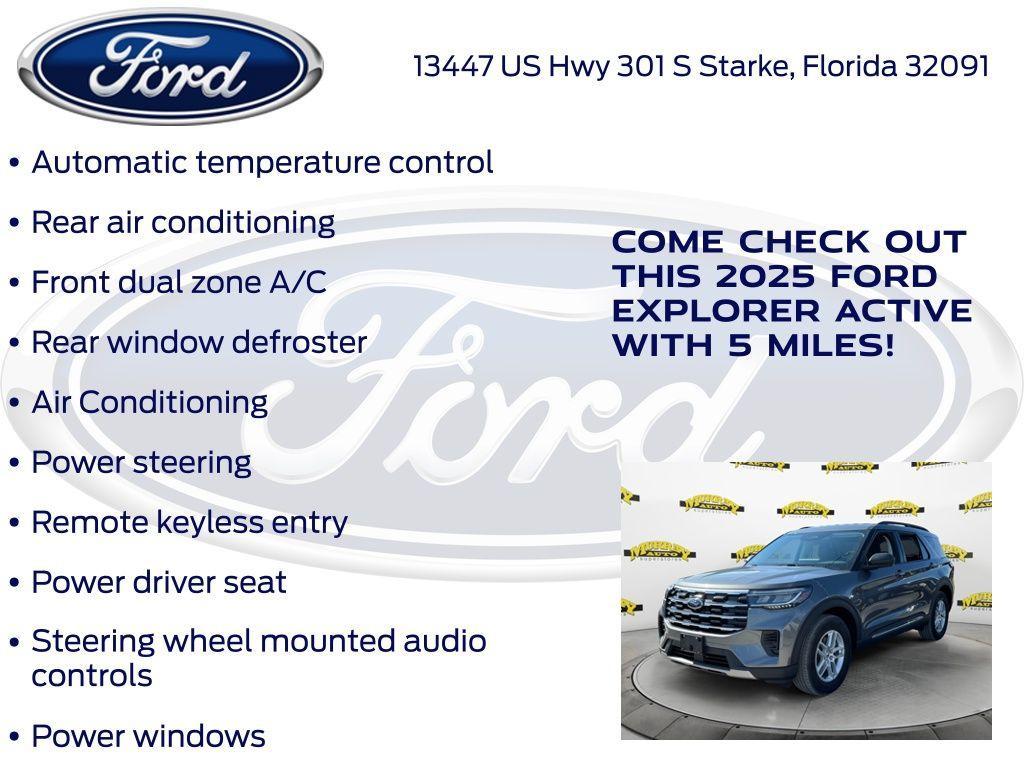 new 2025 Ford Explorer car, priced at $41,945