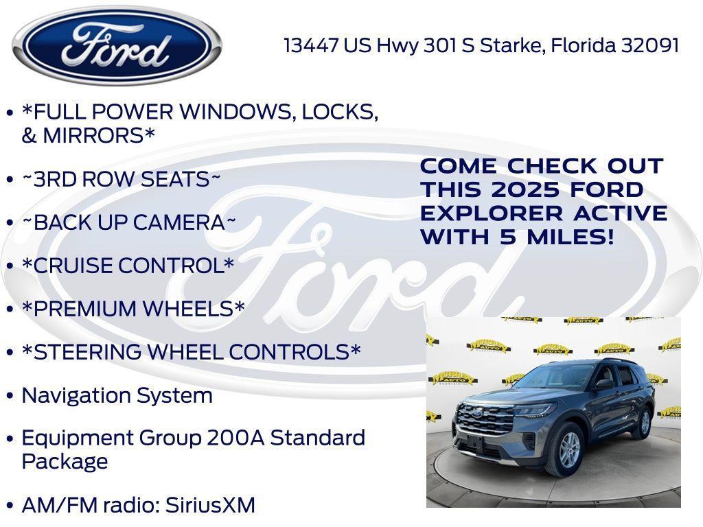 new 2025 Ford Explorer car, priced at $41,945